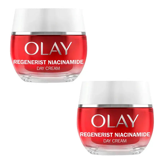 Olay Niacinamide Creme de Dia, embalagem de 2 x 50 ml