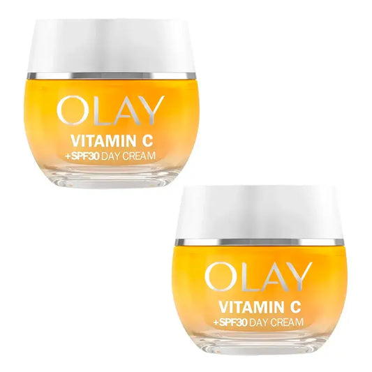 Olay Vitamin C Creme de Dia Spf30, embalagem 2 x 50Ml