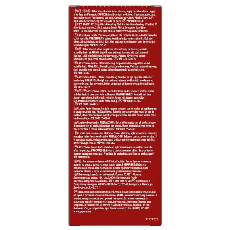 Old Spice After Shave Capitão 100Ml