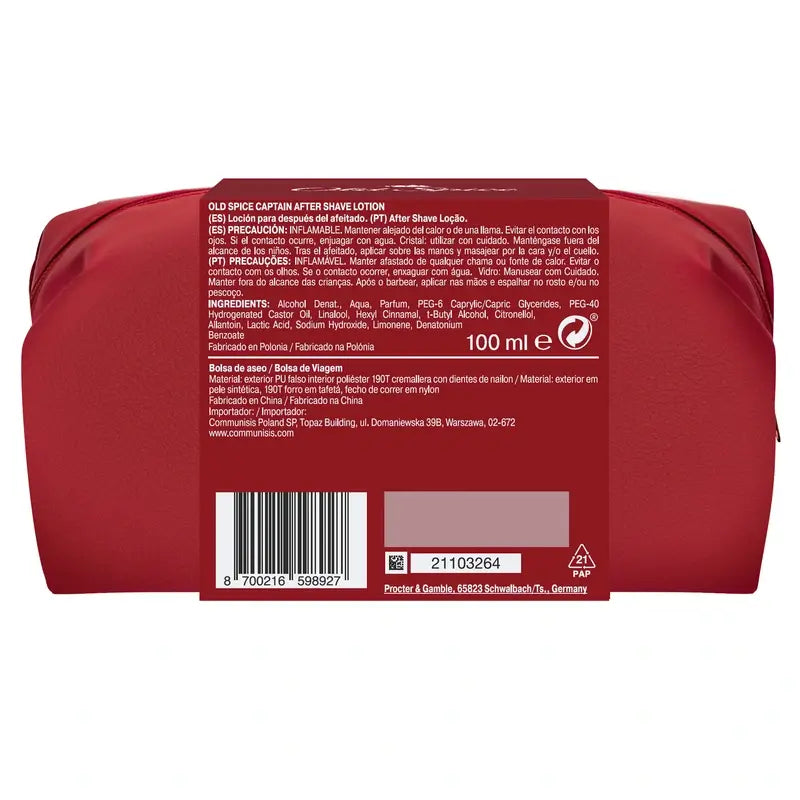 Conjunto de oferta Old Spice Captain Traveller com gel de duche