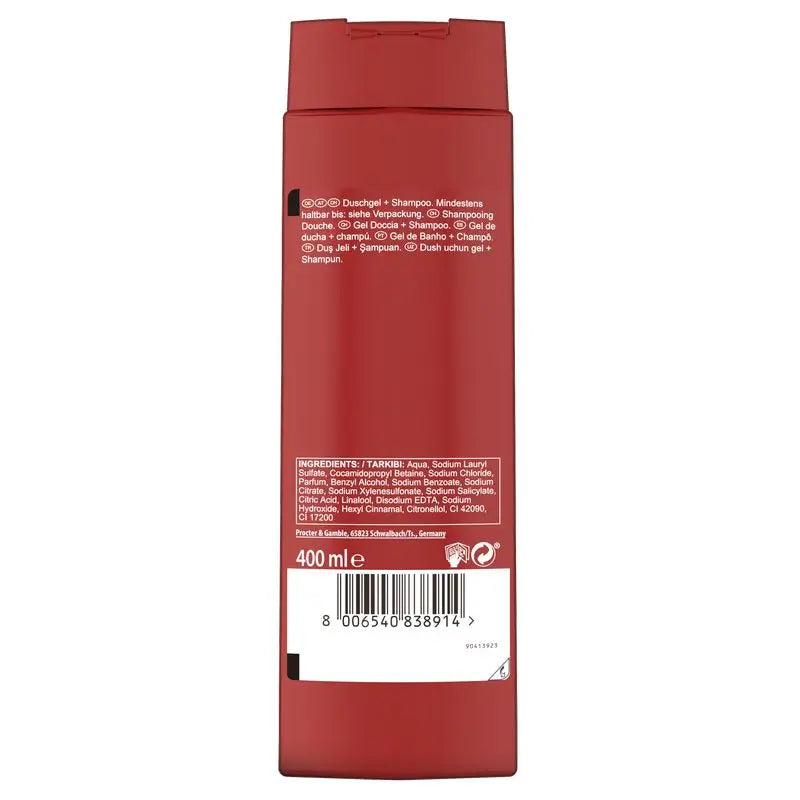 Old Spice Captain Gel de Duche e Champô 2 em 1 400Ml