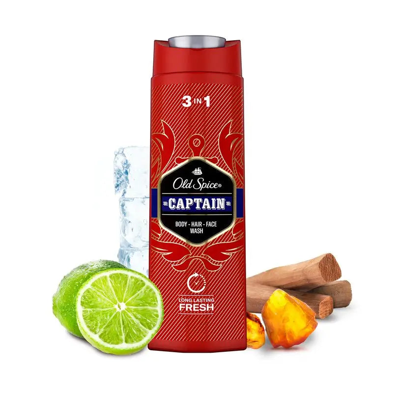 Old Spice Captain Gel de Duche e Champô 2 em 1 400Ml