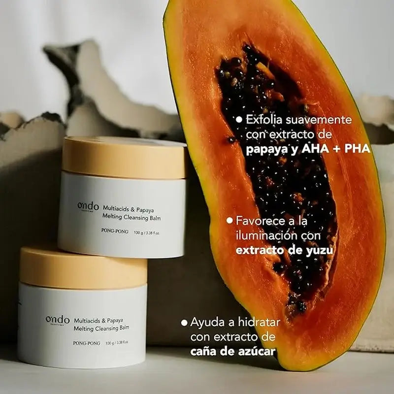 Ondo Beauty 36.5 Bálsamo de limpeza multiácidos e papaia, 100 gr