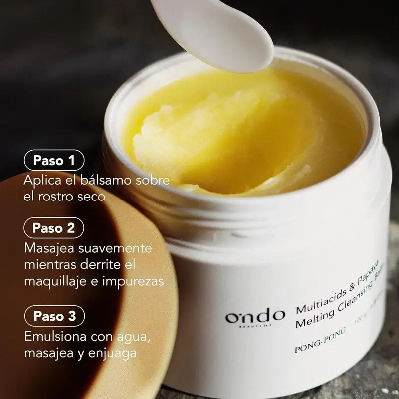 Ondo Beauty 36.5 Bálsamo de limpeza multiácidos e papaia, 100 gr