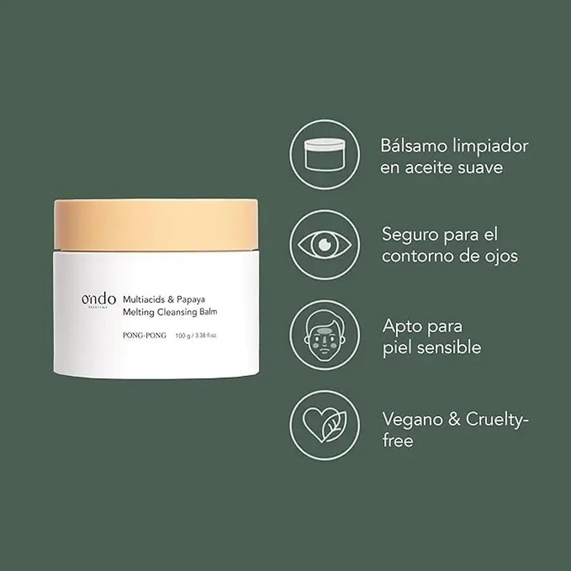 Ondo Beauty 36.5 Bálsamo de limpeza multiácidos e papaia, 100 gr