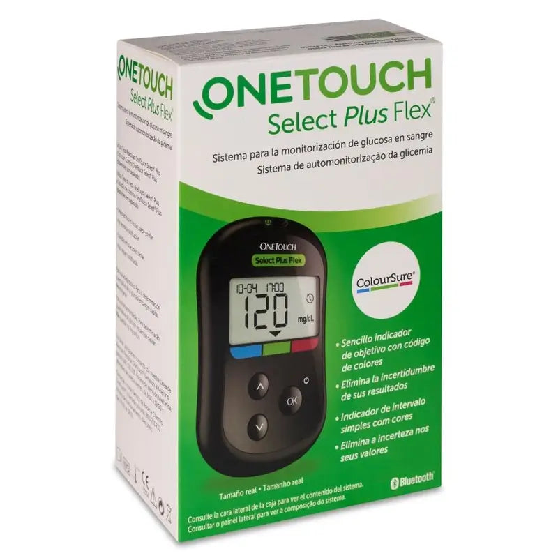 Sistema de glicose Onetouch Select Plus Flex, 1 unidade.