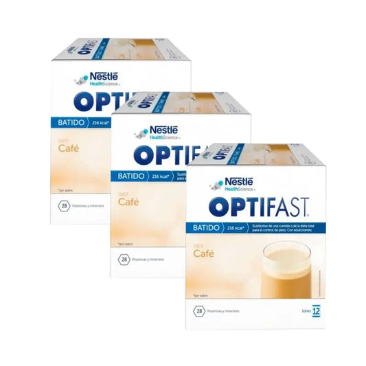 Optifast Coffee Shake Pack 3 x 12 x 55 gramas