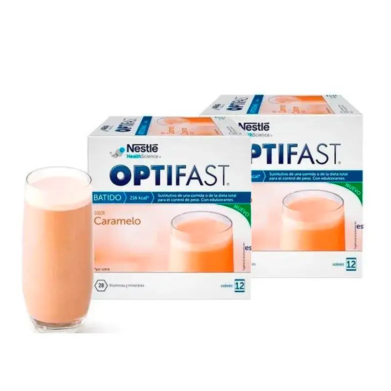 Optifast Milkshake Caramel Pack 2 x 55 gramas