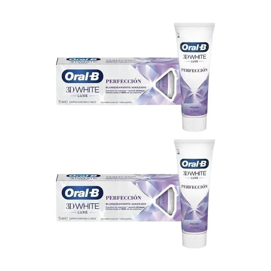 Oral-B 3Dwhite Luxe Perfection Pasta de dentes branqueadora 2X75 Ml