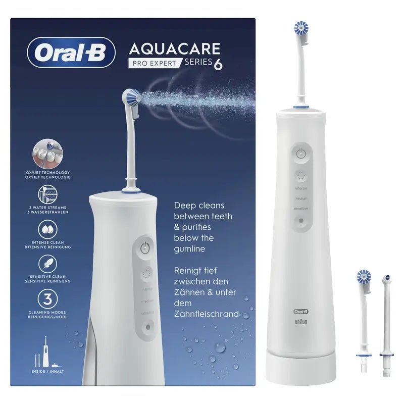 Irrigador de água Oral-B Braun Aquacare 6 com tecnologia Oxyjet