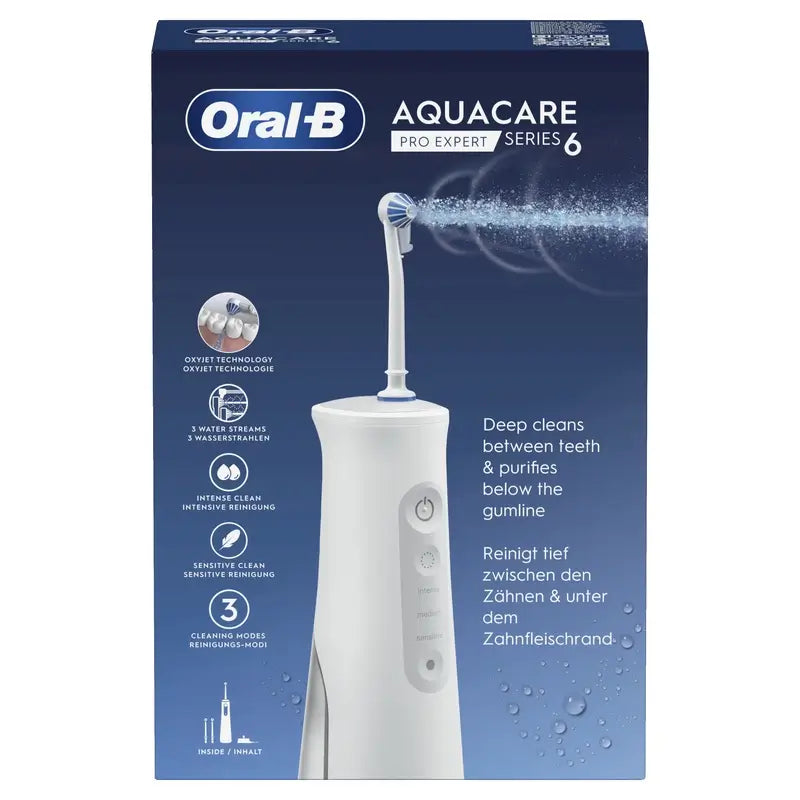Irrigador de água Oral-B Braun Aquacare 6 com tecnologia Oxyjet