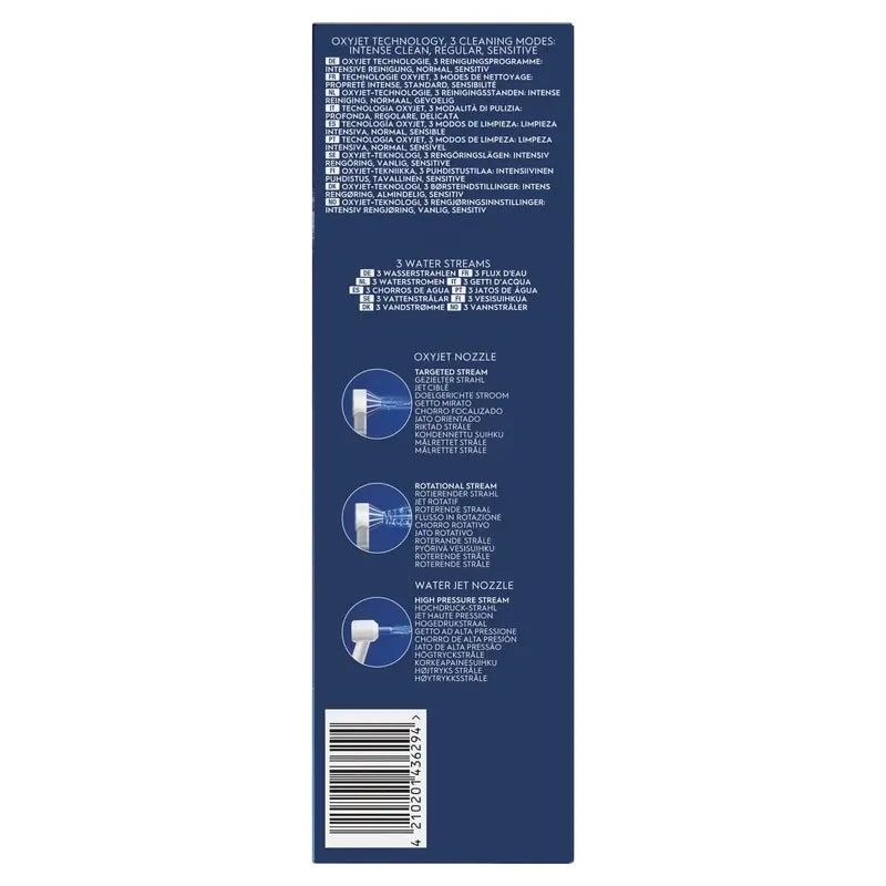 Irrigador de água Oral-B Braun Aquacare 6 com tecnologia Oxyjet