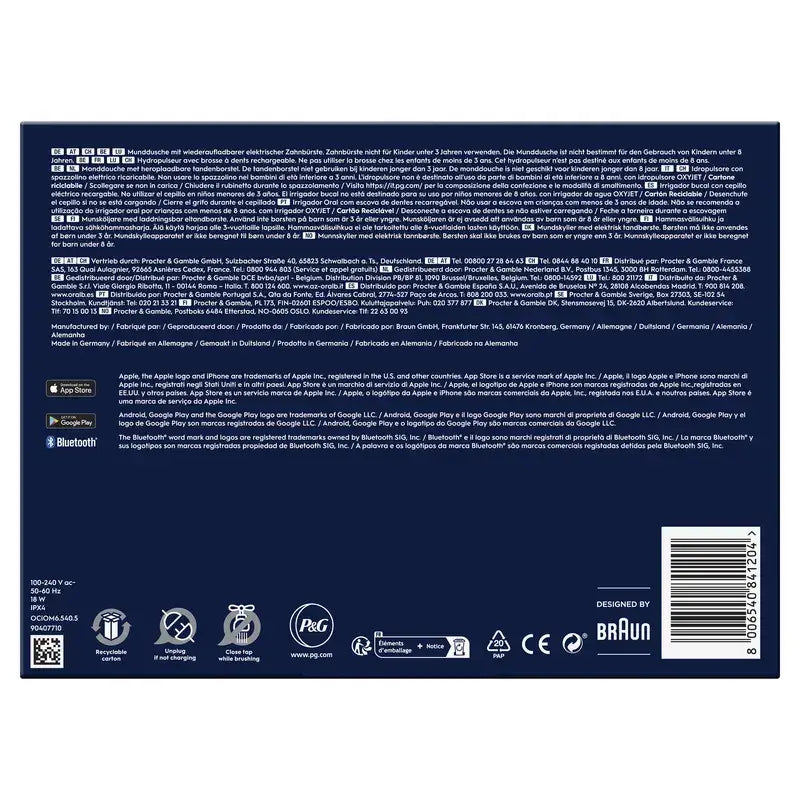 Oral-B Braun Centro Dentário com Irrigador e Escova de Dentes Eléctrica Oral-B iO 6