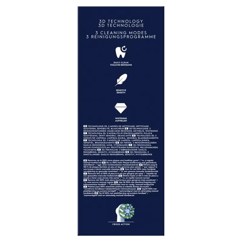 Oral-B Braun Escova de dentes eléctrica Braun Pro 3 Duo Branco/Preto