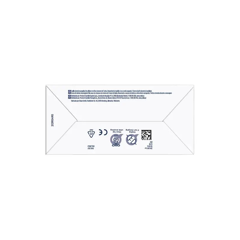 Oral B Braun Escova de dentes eléctrica Io2 White, 2 cabeças de escova, 1 embalagem