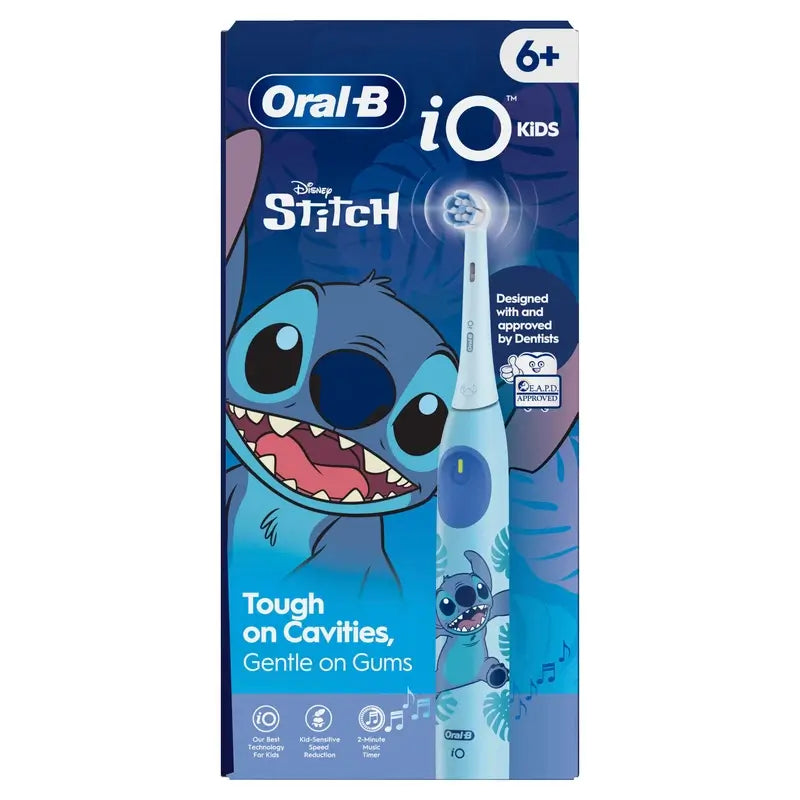 Escova de dentes Oral B Braun Io2 Jr Stitch, 1 unidade