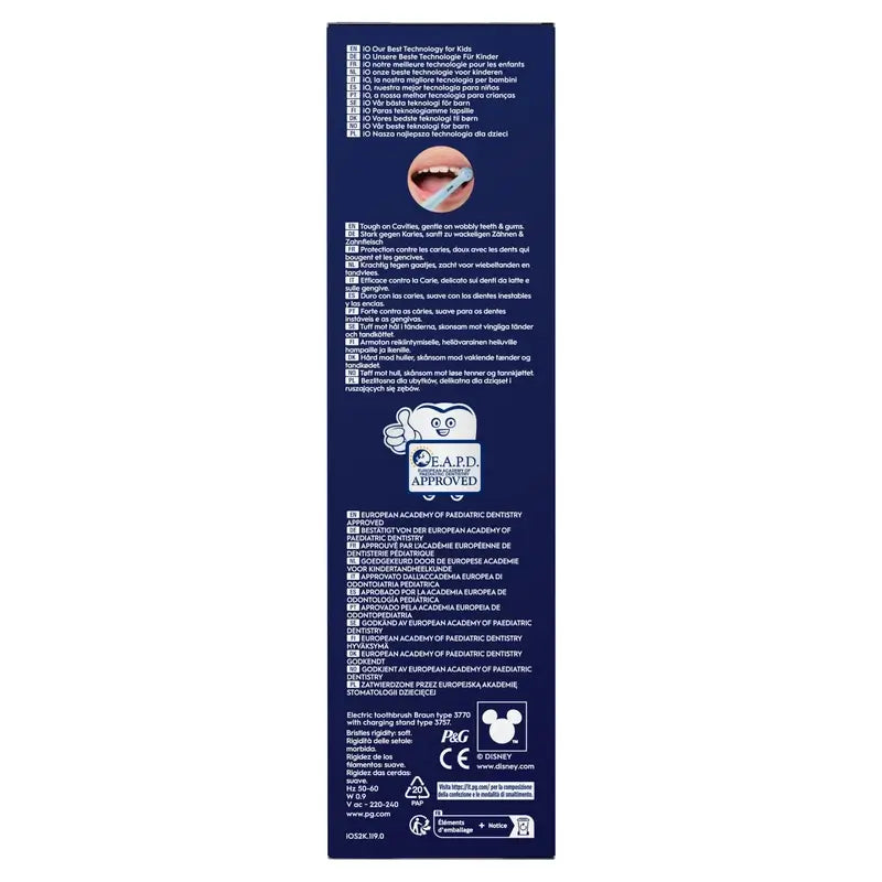 Escova de dentes Oral B Braun Io2 Jr Stitch, 1 unidade