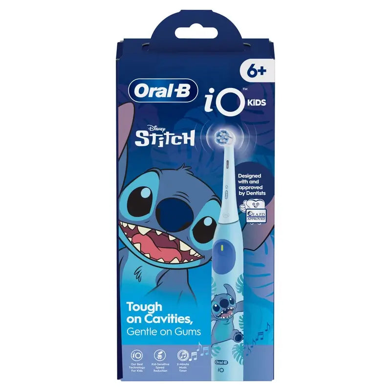 Escova de dentes Oral B Braun Io2 Jr Stitch, 1 unidade