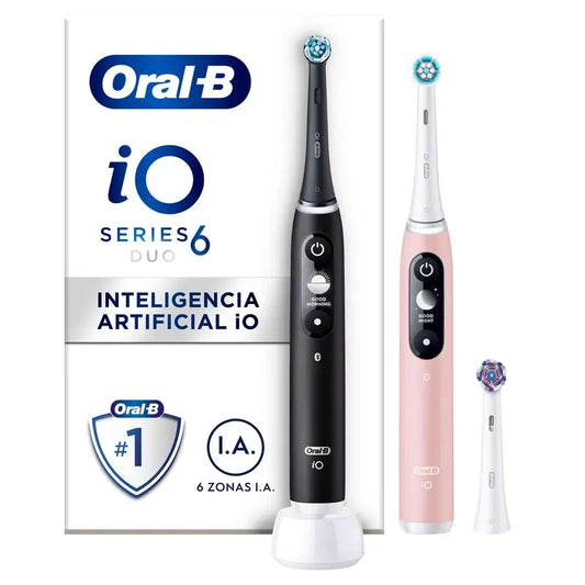 Oral-B Braun iO6 Duo Preto/Rosa