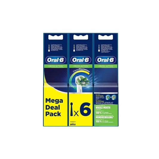 Oral-B Braun Cross Action Refill Pack , 9 peças.