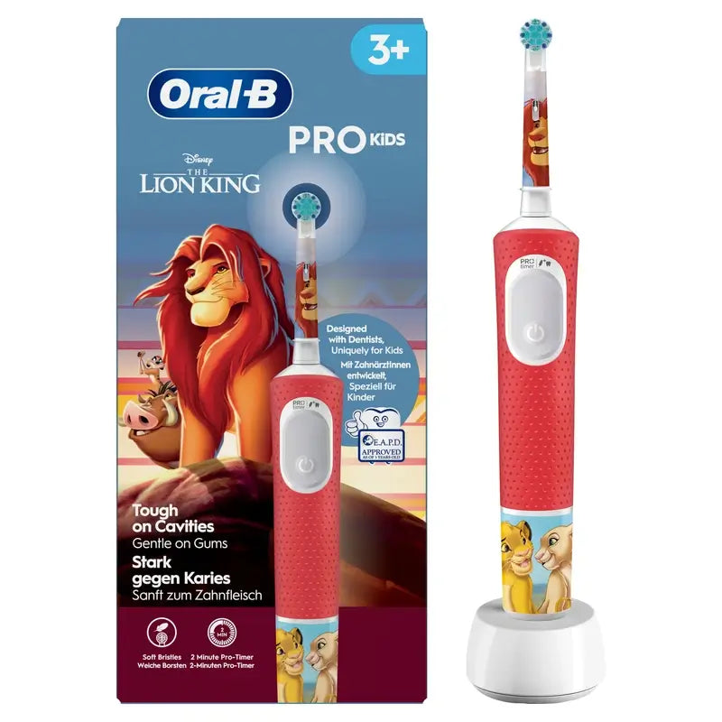 Escova de dentes eléctrica Oral-B Braun Pro Kids O Rei Leão Concebida pela Braun