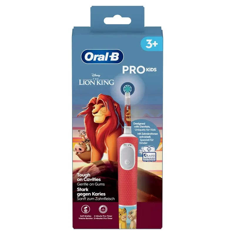 Escova de dentes eléctrica Oral-B Braun Pro Kids O Rei Leão Concebida pela Braun