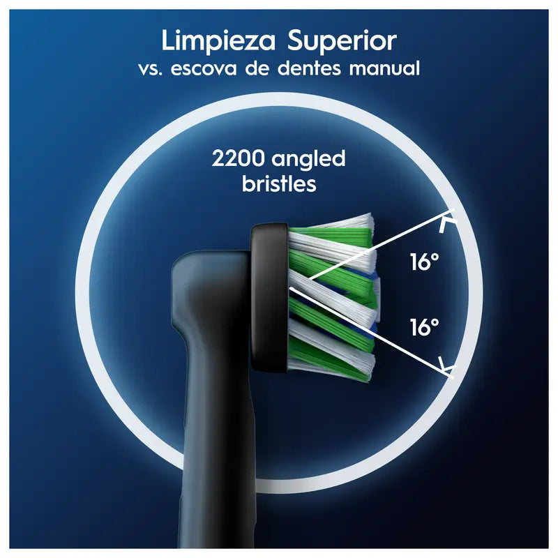 Oral-B Braun Braun Cross Action Rechargeable Toothbrush Refill Black 6 pcs.