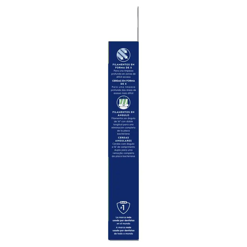 Recarga Oral-B Braun Cross Action, 4 peças.
