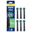 Oral-B Braun Cross Action Refill Preto, 4 peças.
