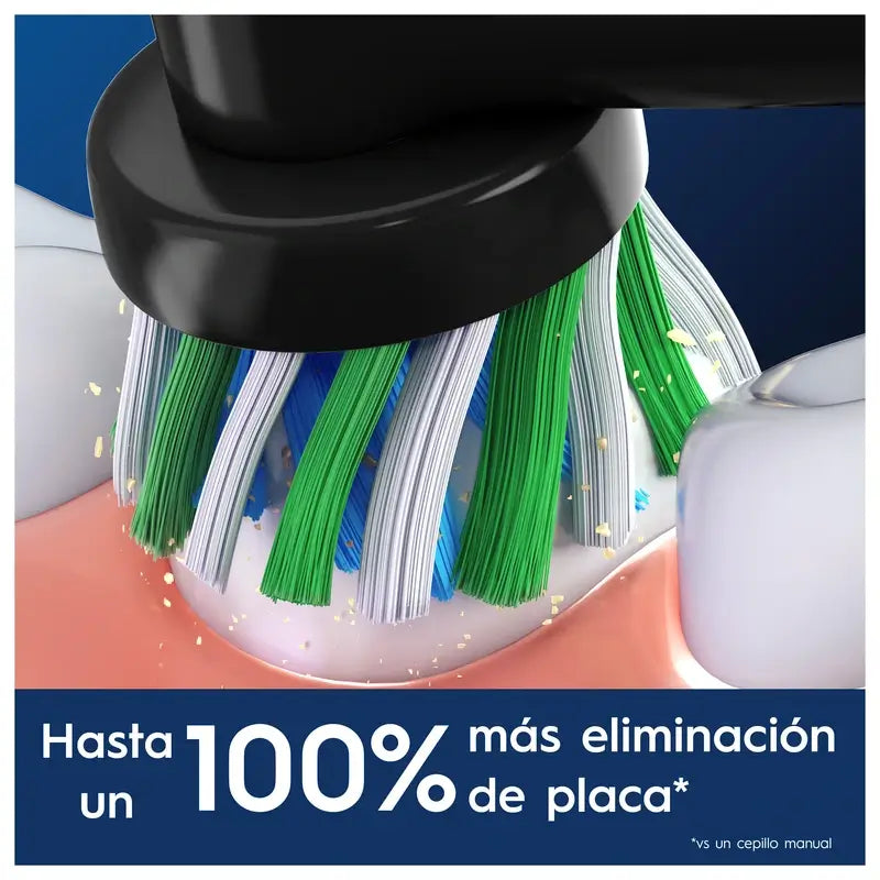 Oral-B Braun Cross Action Refill Preto, 4 peças.