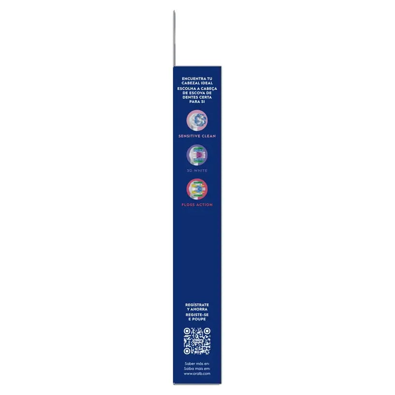 Oral-B Braun Cross Action Refill Preto, 4 peças.