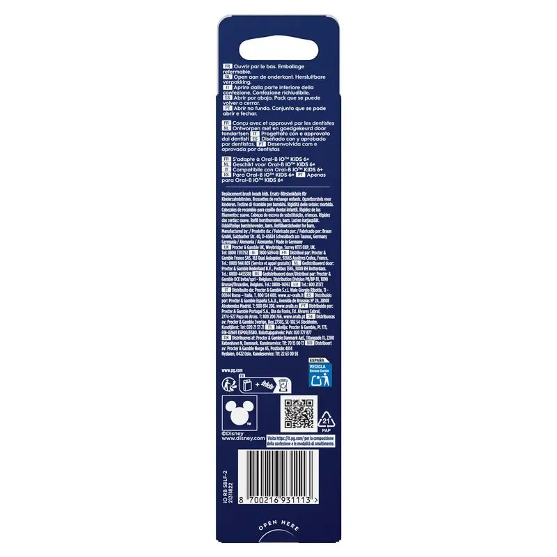 Oral B Braun Io Stitch Gentle Care Recarga , 2 peças