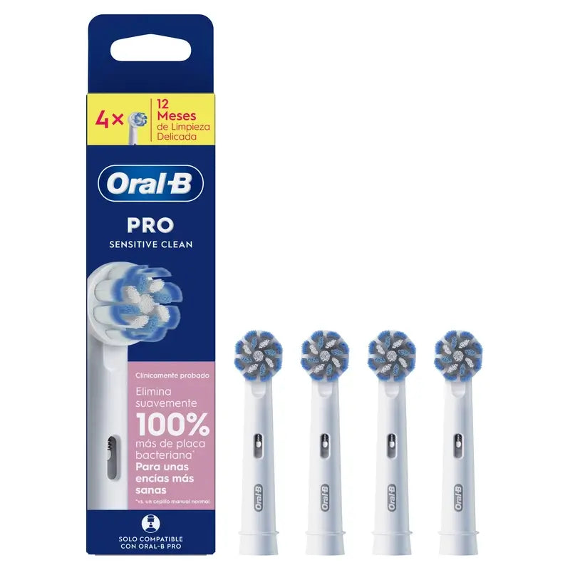 Recarga Oral-B Braun Sensitive Clean, 4 unid.