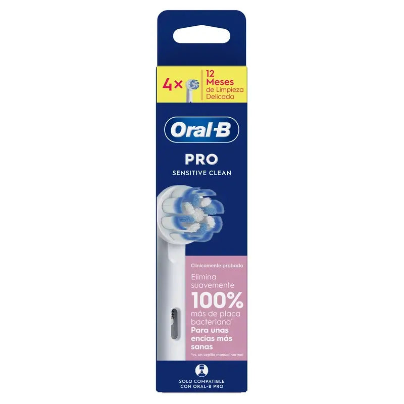 Recarga Oral-B Braun Sensitive Clean, 4 unid.