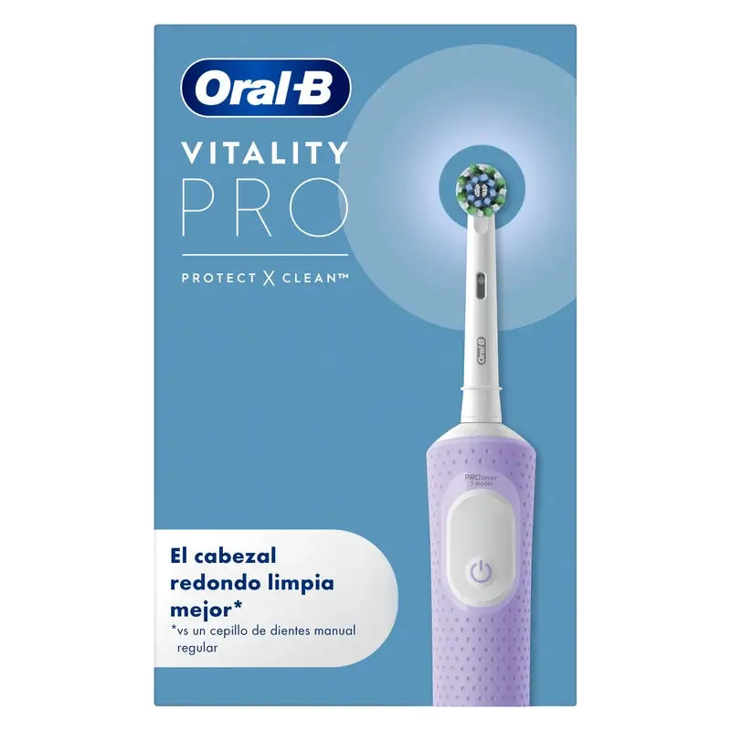 Oral-B Braun Vitality Pro Escova de dentes eléctrica roxa, 1 unidade