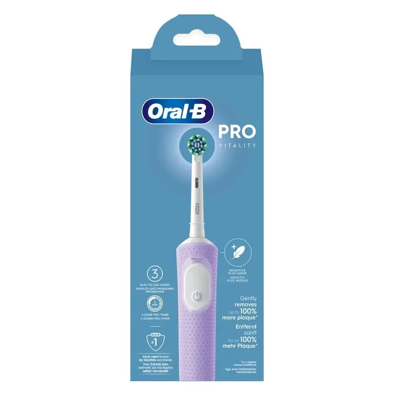 Oral-B Braun Vitality Pro Escova de dentes eléctrica roxa, 1 unidade