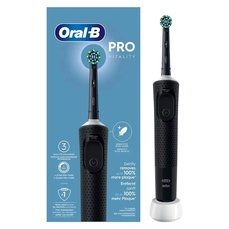 Oral-B Braun Vitality Pro Escova de dentes eléctrica Preta, 1 unidade