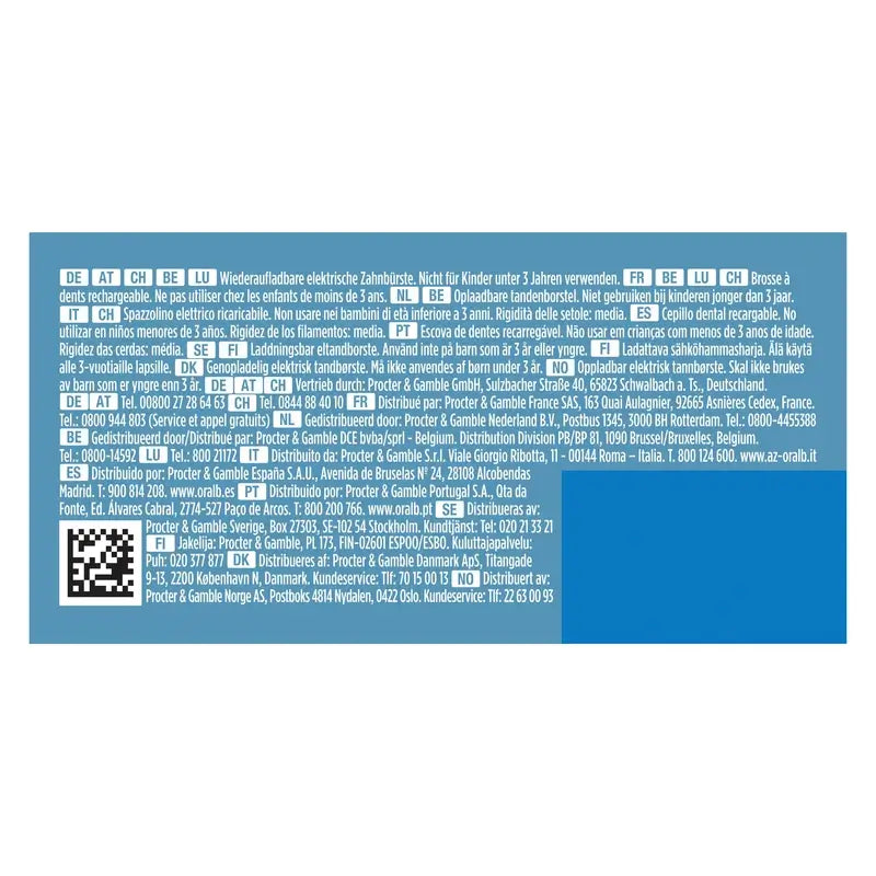 Oral-B Braun Vitality Pro Escova de dentes eléctrica Preta, 1 unidade