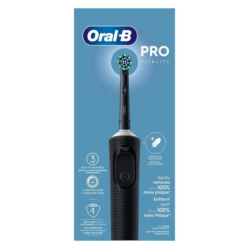 Oral-B Braun Vitality Pro Escova de dentes eléctrica Preta, 1 unidade