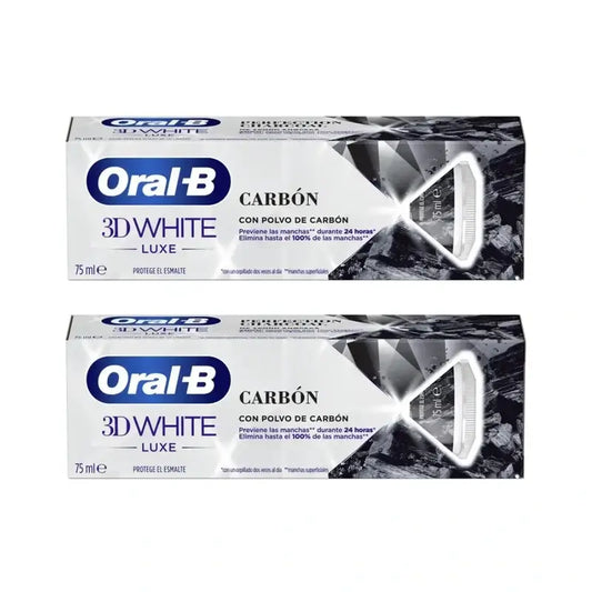 Oral-B Pasta de dentes com carvão vegetal , 2X75 Ml