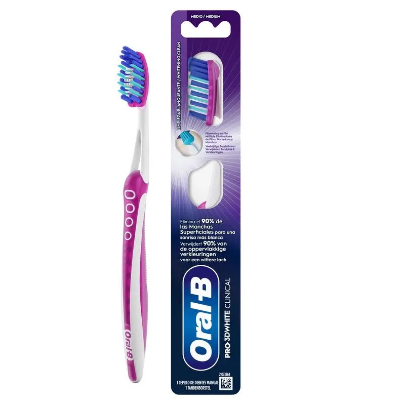 Oral-B Pro-3Dwhite Clinical 38 Medium , 1 unidade