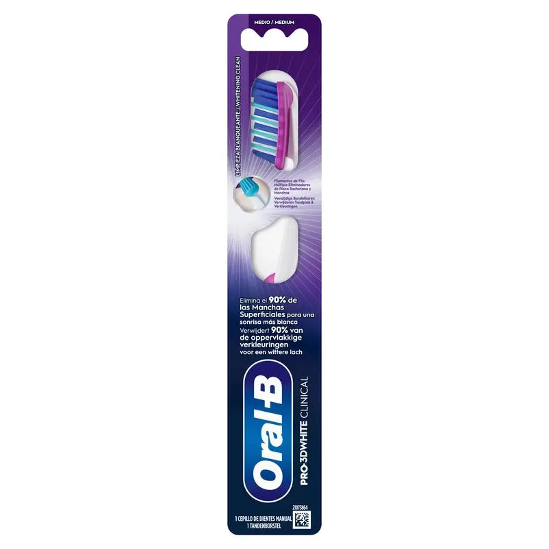 Oral-B Pro-3Dwhite Clinical 38 Medium , 1 unidade
