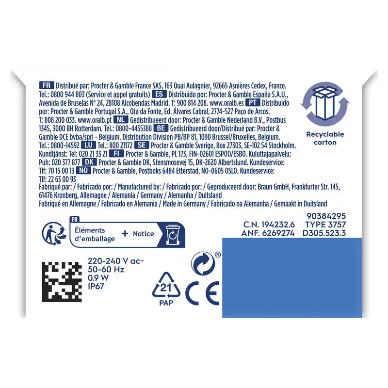 Oral-B Laboratory Professional Clean 1 Escova de dentes eléctrica