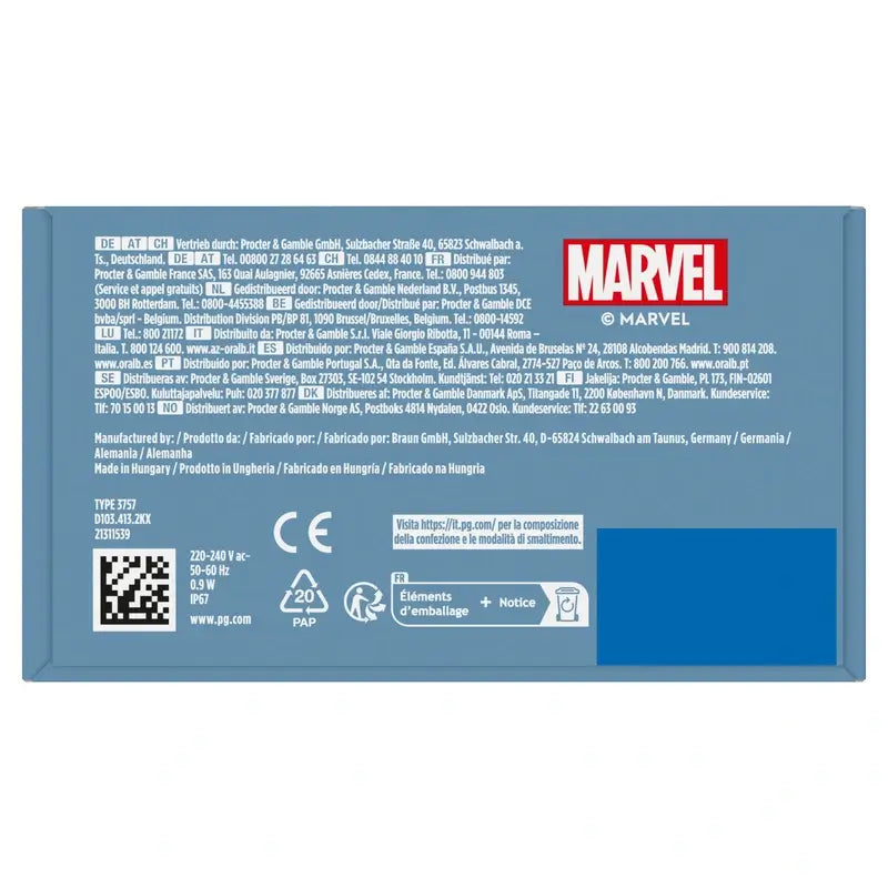 Oral-B Vitality Kids Box Escova de dentes recarregável Homem-Aranha