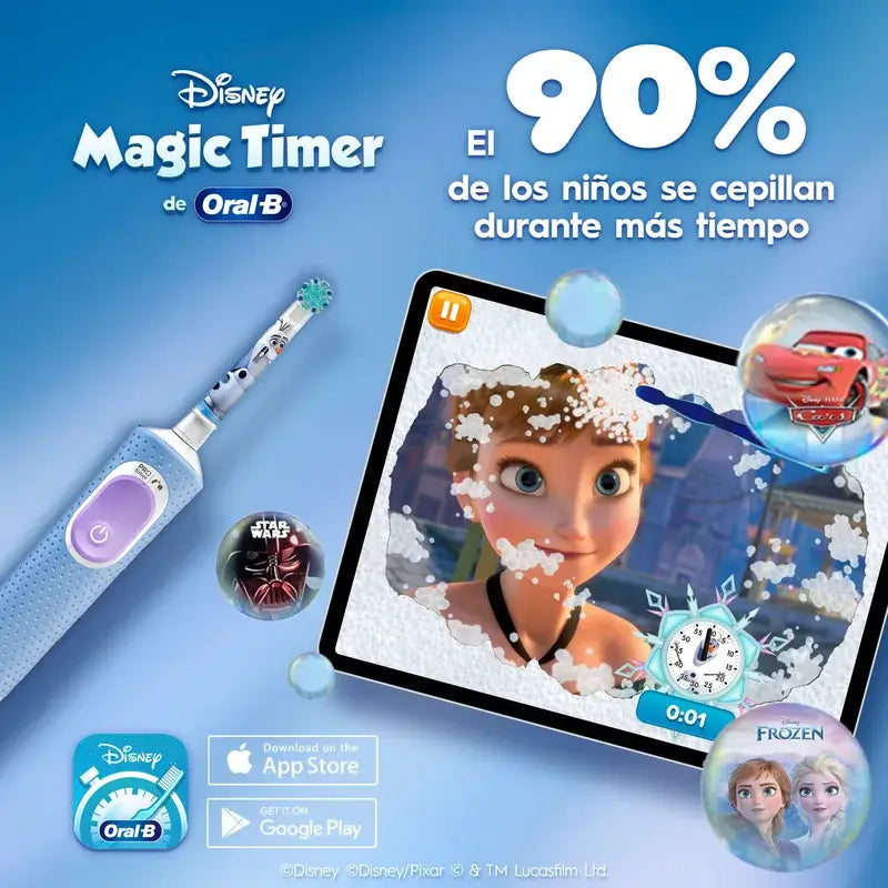 Escova de dentes eléctrica Oral-B Frozen + estojo