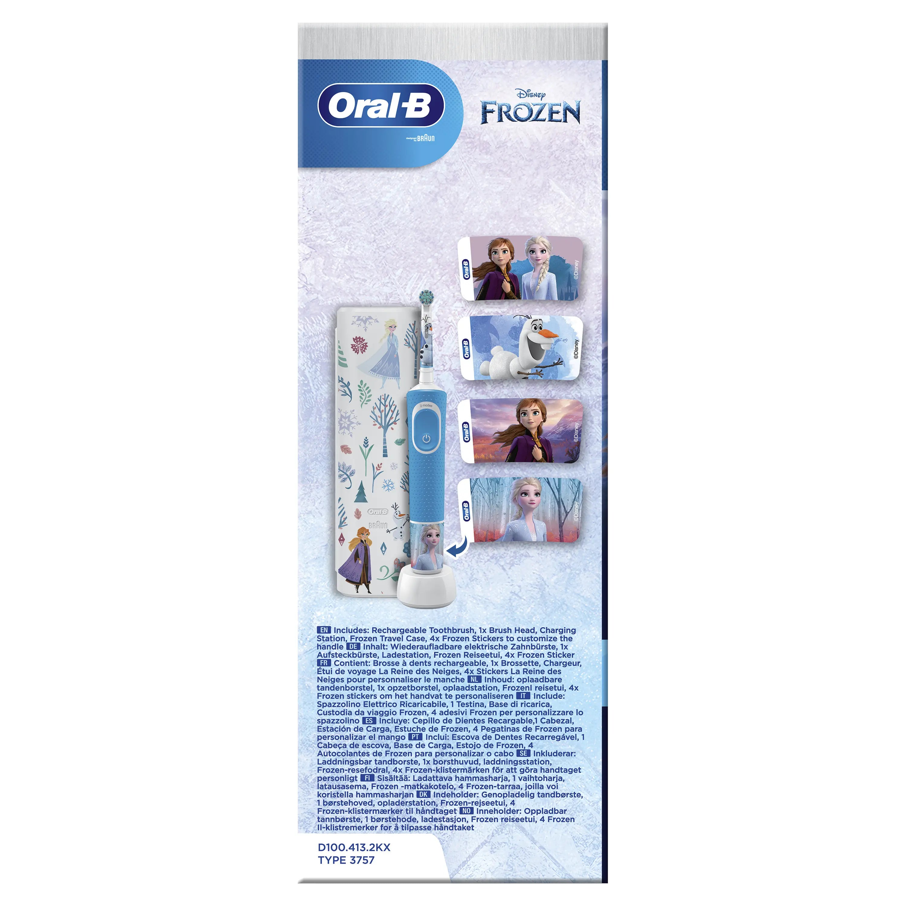 Escova de dentes eléctrica Oral-B Frozen + estojo
