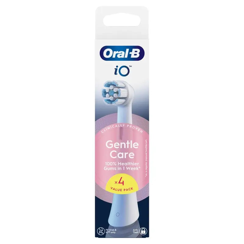 Cabeças de escova de substituição Oral-B iO Gentle Care, embalagem com 4 unidades