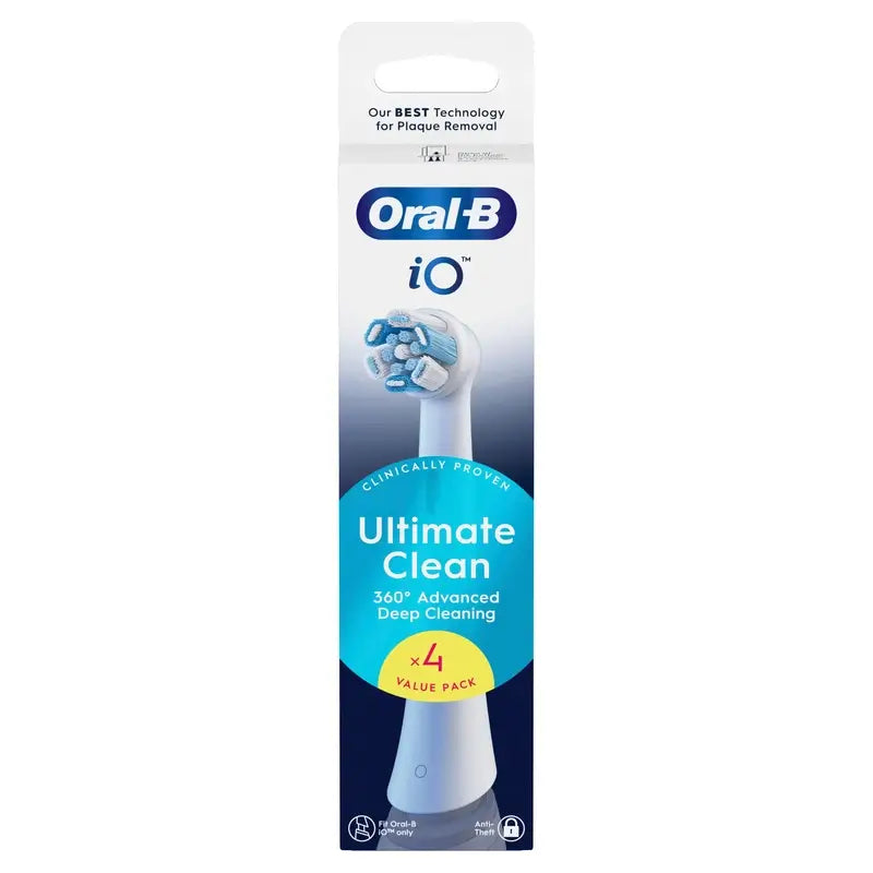 Cabeças de escova de substituição Oral-B iO Ultimate Clean, embalagem com 4 unidades