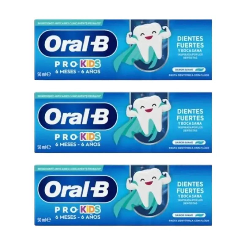 Pasta de dentes Oral-B Kids 3X50Ml, +6 meses
