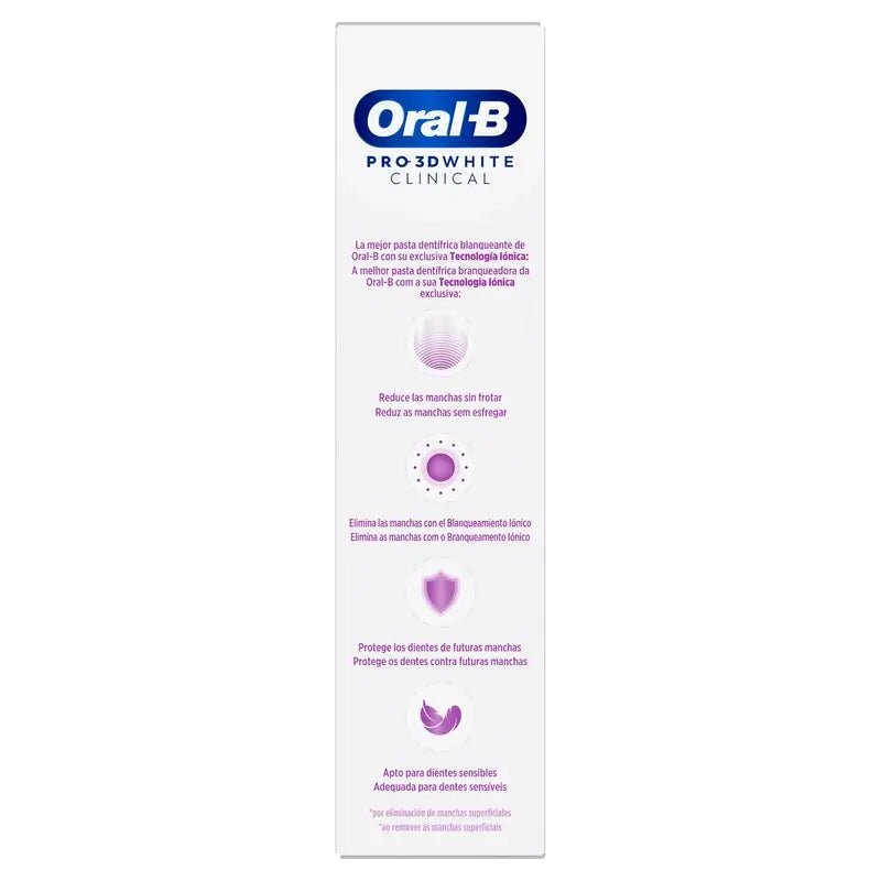 Oral-B 3Dw Pasta Dentífrica Brancura Radiante , 75 ml